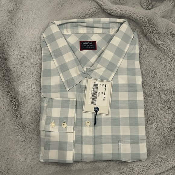 NWT UnTuckit Santa Marzi Button Down Shirt - Picture 5 of 7